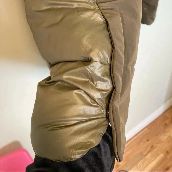 Derek Lam 10 Crossby army green faux fur hooded jacket - Picture 5 of 13